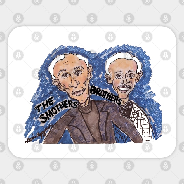 The Smothers Brothers Sticker by TheArtQueenOfMichigan 